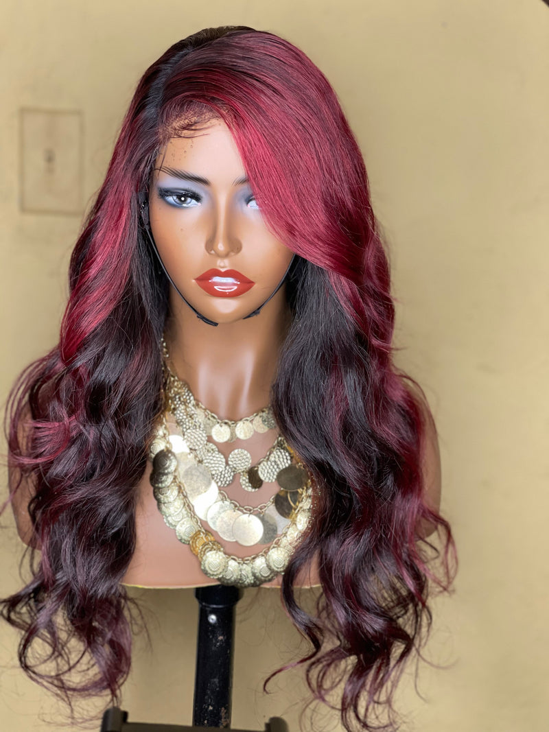 Sapphire Hd closure Raw Cambodian Glueless Wig | Jaels Beauty